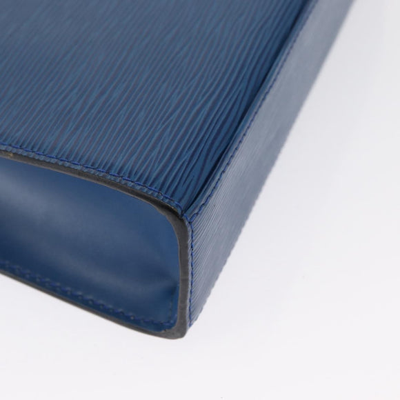 LOUIS VUITTON Epi Malesherbes Hand Bag Blue M52375 LV Auth 163509