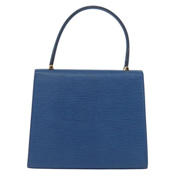 LOUIS VUITTON Epi Malesherbes Hand Bag Blue M52375 LV Auth 163509