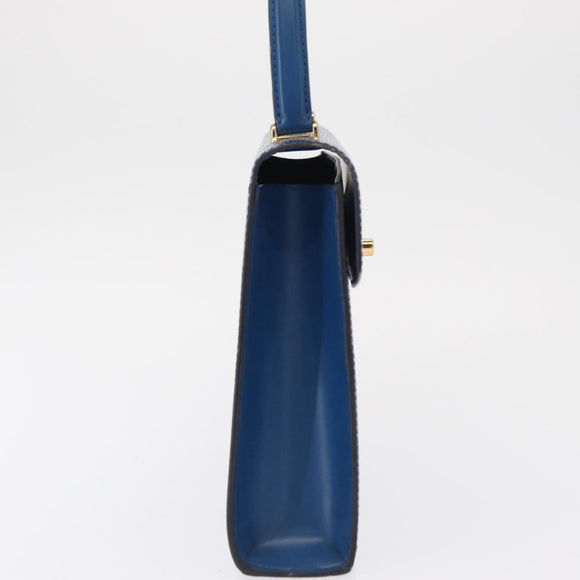 LOUIS VUITTON Epi Malesherbes Hand Bag Blue M52375 LV Auth 163509