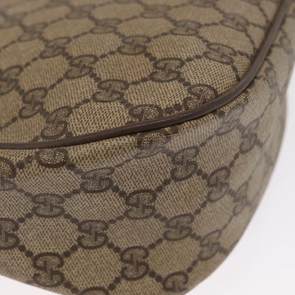 GUCCI GG Supreme Web Sherry Line Bag PVC Beige Gold 89 02 032 Auth 163510