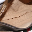 GUCCI GG Supreme Web Sherry Line Bag PVC Beige Gold 89 02 032 Auth 163510-11