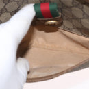 GUCCI GG Supreme Web Sherry Line Bag PVC Beige Gold 89 02 032 Auth 163510-23
