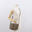 GUCCI GG Supreme Web Sherry Line Bag PVC Beige Gold 89 02 032 Auth 163510-24