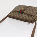 GUCCI GG Supreme Web Sherry Line Bag PVC Beige Gold 89 02 032 Auth 163510-6