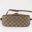 GUCCI GG Supreme Web Sherry Line Bag PVC Beige Gold 89 02 032 Auth 163510-5