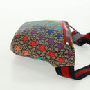 GUCCI Children GG Supreme Waist bag PVC Beige Silver 502095 Auth 163511V-4