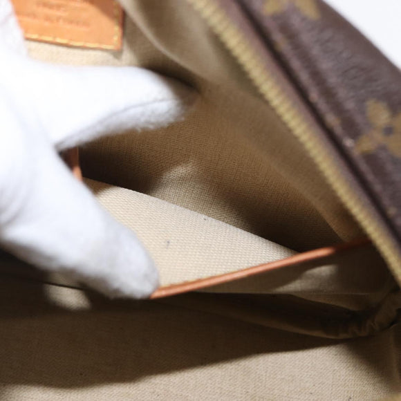 LOUIS VUITTON Monogram Trouville Hand Bag M42228 LV Auth 163513