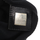 FENDI Mamma Baguette Shoulder Bag Nylon Black Silver Auth 163515-19
