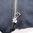 FENDI Mamma Baguette Shoulder Bag Nylon Black Silver Auth 163515-22