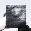 FENDI Mamma Baguette Shoulder Bag Nylon Black Silver Auth 163515-12