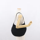 FENDI Mamma Baguette Shoulder Bag Nylon Black Silver Auth 163515-24