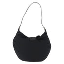 FENDI Mamma Baguette Shoulder Bag Nylon Black Silver Auth 163515-2
