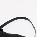FENDI Mamma Baguette Shoulder Bag Nylon Black Silver Auth 163515-8