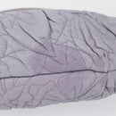 PRADA Flower Quilted Shoulder Bag Leather Gold lavender Auth 163520-6