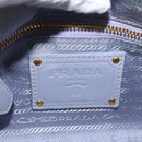 PRADA Flower Quilted Shoulder Bag Leather Gold lavender Auth 163520-20