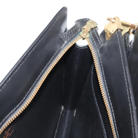 LOUIS VUITTON Epi Angian Shoulder Bag 2way Black M52112 LV Auth 163521