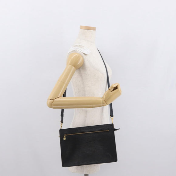 LOUIS VUITTON Epi Angian Shoulder Bag 2way Black M52112 LV Auth 163521