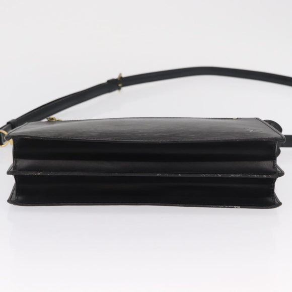 LOUIS VUITTON Epi Angian Shoulder Bag 2way Black M52112 LV Auth 163521