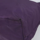 PRADA Tote Bag Nylon Purple Silver Auth 163524-14