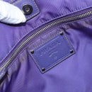 PRADA Tote Bag Nylon Purple Silver Auth 163524-19