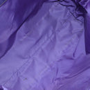 PRADA Tote Bag Nylon Purple Silver Auth 163524-11