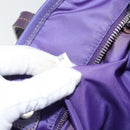 PRADA Tote Bag Nylon Purple Silver Auth 163524-12