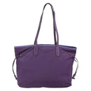 PRADA Tote Bag Nylon Purple Silver Auth 163524-2