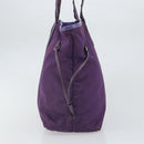 PRADA Tote Bag Nylon Purple Silver Auth 163524-4