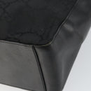 GUCCI GG Canvas Shoulder Bag Black Silver 001 3770 1705 Auth 163525-12