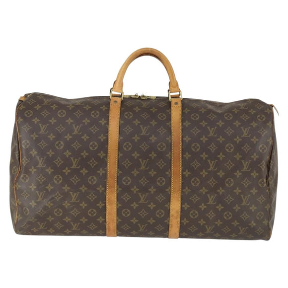 LOUIS VUITTON Monogram Keepall 60 Boston Bag M41422 LV Auth 163530