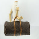 LOUIS VUITTON Monogram Keepall 60 Boston Bag M41422 LV Auth 163530-21