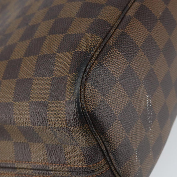 LOUIS VUITTON Damier Ebene Neverfull PM Tote Bag N51109 LV Auth 163531