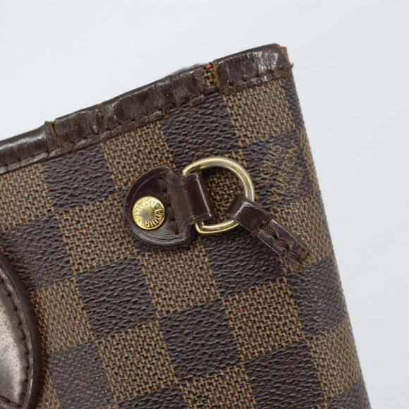 LOUIS VUITTON Damier Ebene Neverfull PM Tote Bag N51109 LV Auth 163531