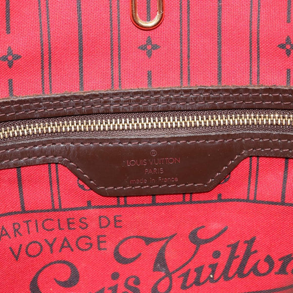 LOUIS VUITTON Damier Ebene Neverfull PM Tote Bag N51109 LV Auth 163531