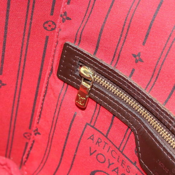 LOUIS VUITTON Damier Ebene Neverfull PM Tote Bag N51109 LV Auth 163531
