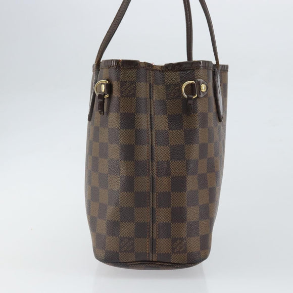 LOUIS VUITTON Damier Ebene Neverfull PM Tote Bag N51109 LV Auth 163531