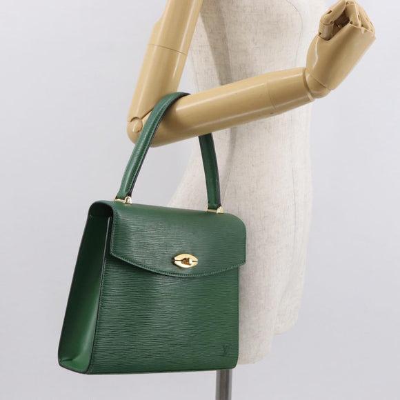 LOUIS VUITTON Epi Malesherbes Hand Bag Green M52374 LV Auth 163535