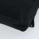 FENDI Shoulder Bag Cotton Black Silver Auth 163537-16