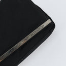 FENDI Shoulder Bag Cotton Black Silver Auth 163537-9