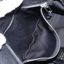 FENDI Shoulder Bag Cotton Black Silver Auth 163537-22