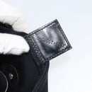 FENDI Shoulder Bag Cotton Black Silver Auth 163537-12