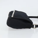 FENDI Shoulder Bag Cotton Black Silver Auth 163537-3