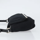 FENDI Shoulder Bag Cotton Black Silver Auth 163537-4