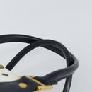 MCM Vicetos Logogram Boston Bag PVC Leather White Gold Auth 163545-8