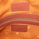 MCM Logogram Vicetos Shoulder Bag PVC Leather Brown Gold Auth 163548-19