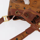 MCM Logogram Vicetos Shoulder Bag PVC Leather Brown Gold Auth 163548-6