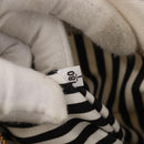 PRADA Canapa PM Hand Bag Canvas White Gold Auth 163549-12