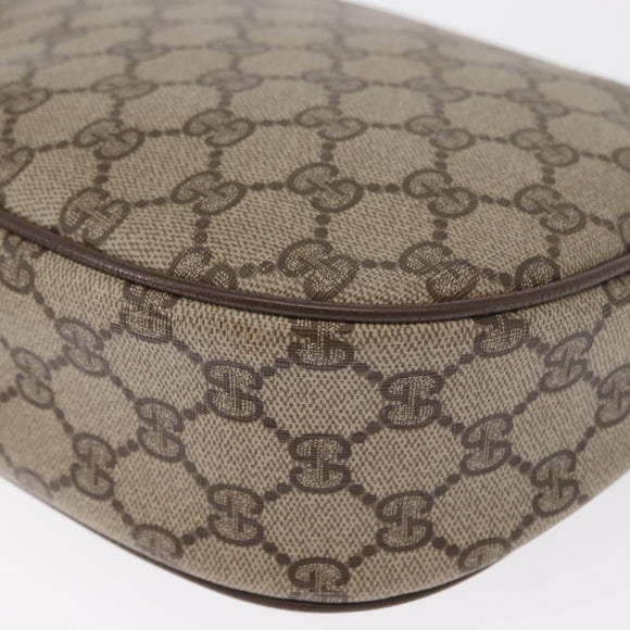GUCCI GG Supreme Web Sherry Line Shoulder Bag PVC Beige 10 02 056 Auth 163550