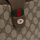 GUCCI GG Supreme Web Sherry Line Shoulder Bag PVC Beige 10 02 056 Auth 163550-15