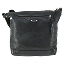 BALENCIAGA The Classic Day Shoulder Bag Leather Black 272409 Auth 163552-2